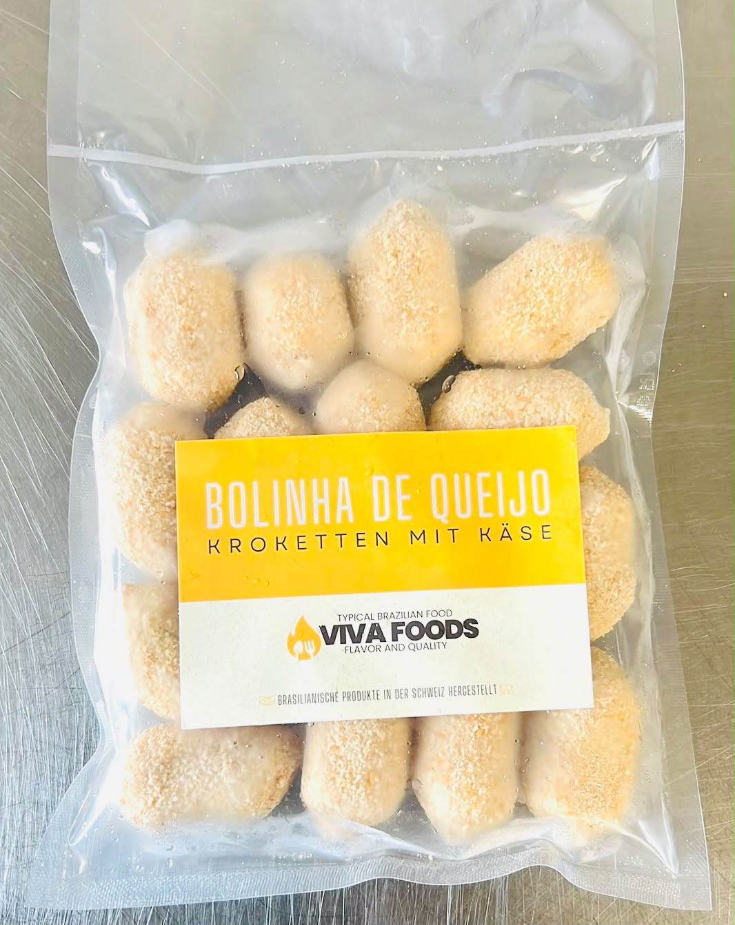 BOLINHA DE QUEIJO CRU (Saco de 16 Unid)